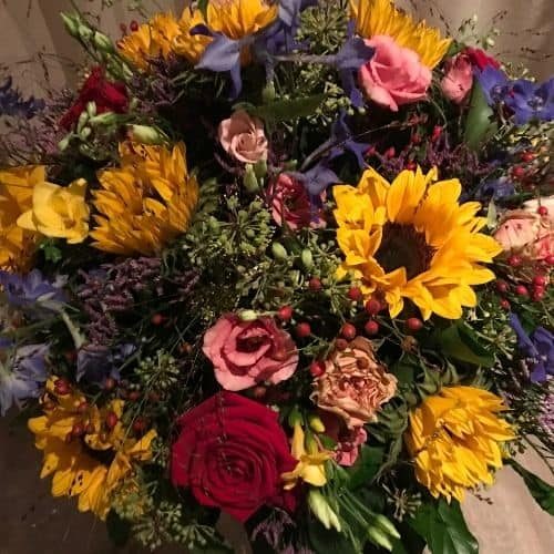 Bloemen uitvaart Wilma